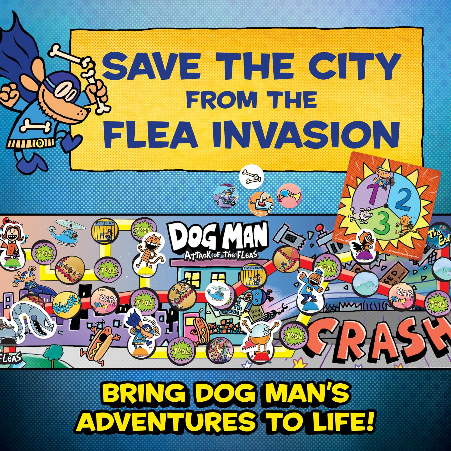 Dog Man: Attack of the Fleas Shrink Ray piece supports strategic moves