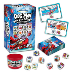 University Games Dog Man Big Jim Begins character cards bring vibrant action to the table.