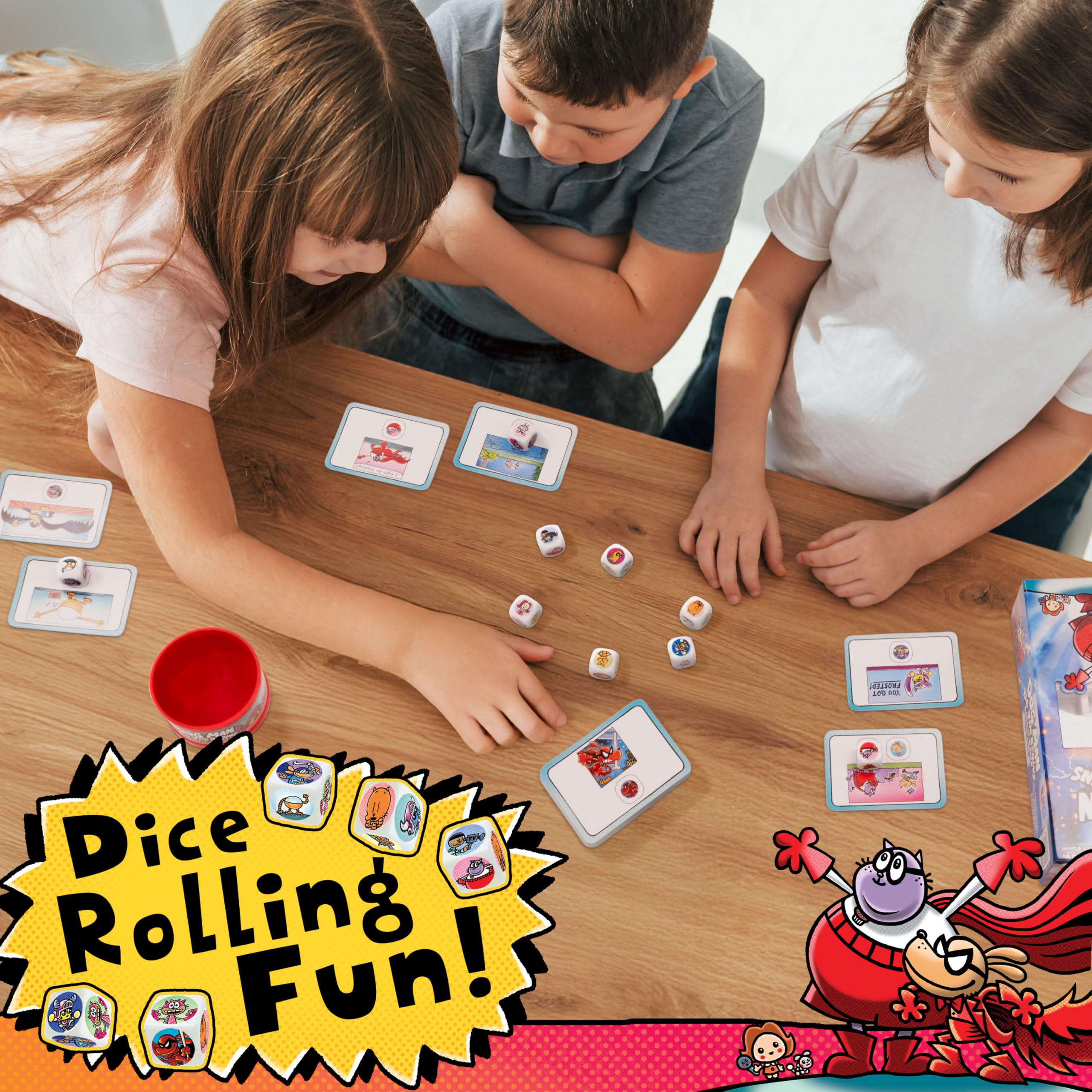 University Games Dog Man Big Jim Begins mission cards fuel engaging challenges.