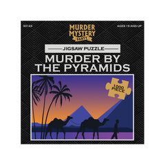University Games Murder Mystery Party box cover sets the mood for a suspenseful puzzle night.