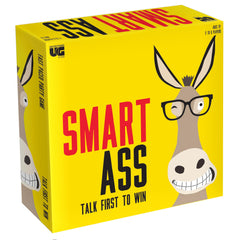 University Games Smart Ass board game on table during family playtime