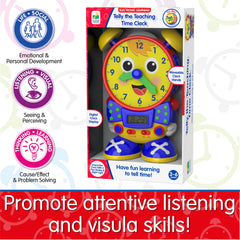 University Games Telly child turning clock hands, promotes fine-motor skill development