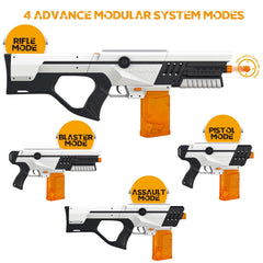 UnlocX kit with detachable parts highlighting modular customization for four modes