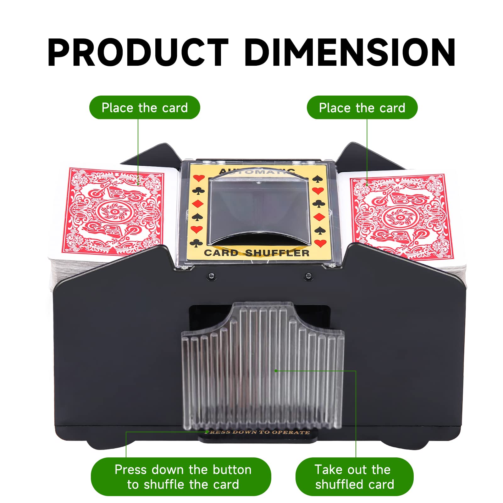 Unniweei portable shuffler ideal for travel and parties.