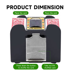 Unniweei shuffler side button and tray for easy one-touch operation