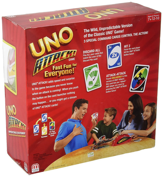 UNO Attack! play scene with players around a table for quick rounds.