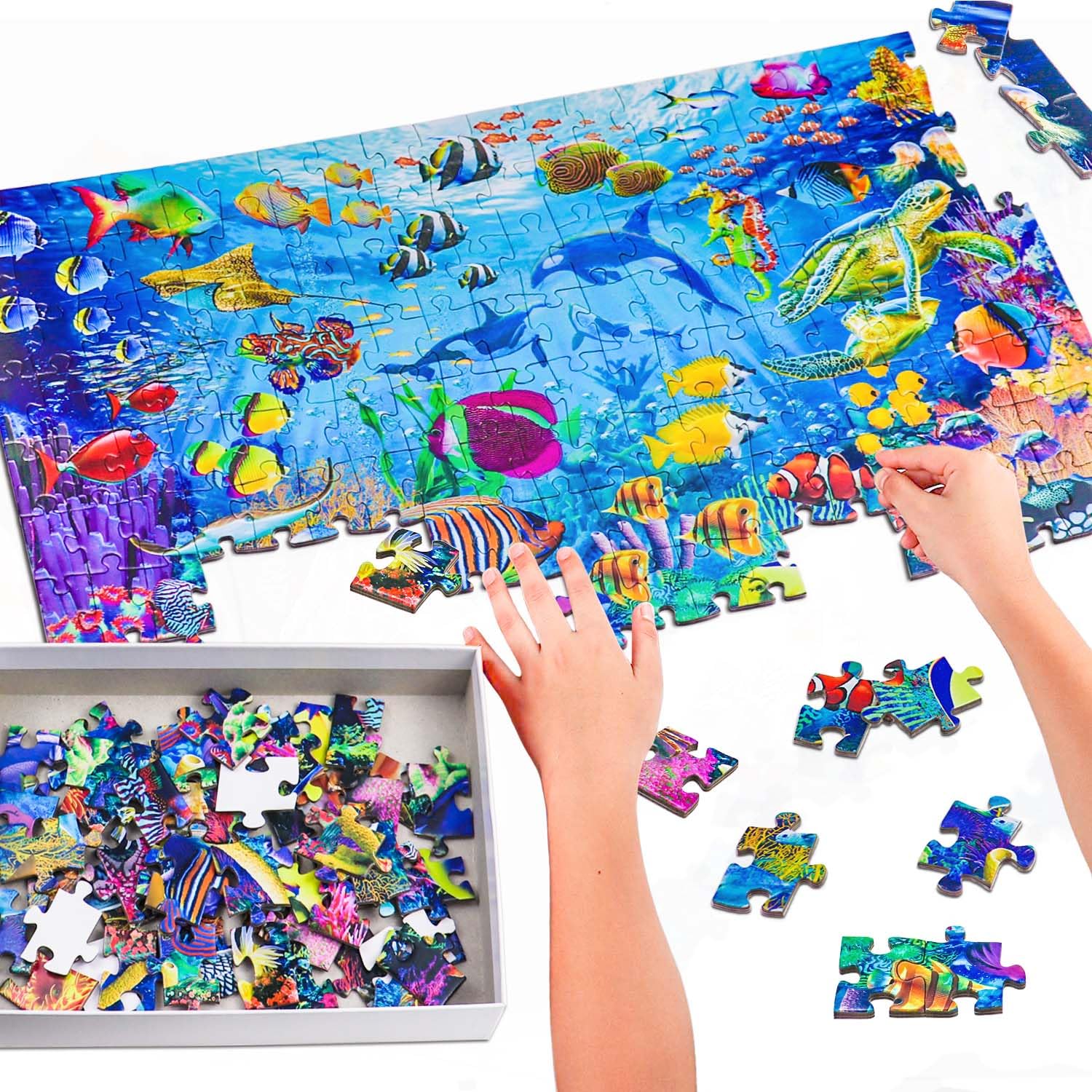 Unolidrom Kids enjoy puzzle time, building patience and concentration.