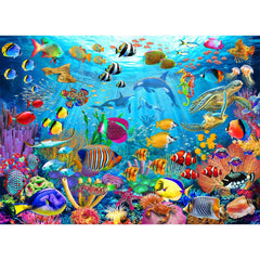 Unolidrom Ocean Underwater World puzzle box showing 200 pieces for family play.