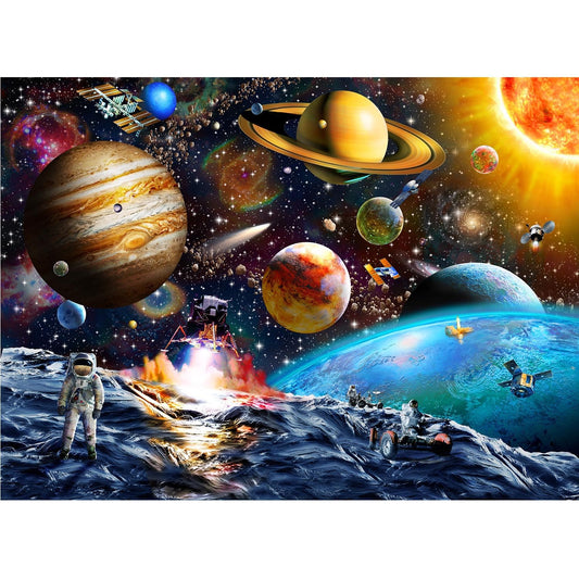 Unolidrom solar system puzzle 200 pieces for kids promotes hands-on learning.