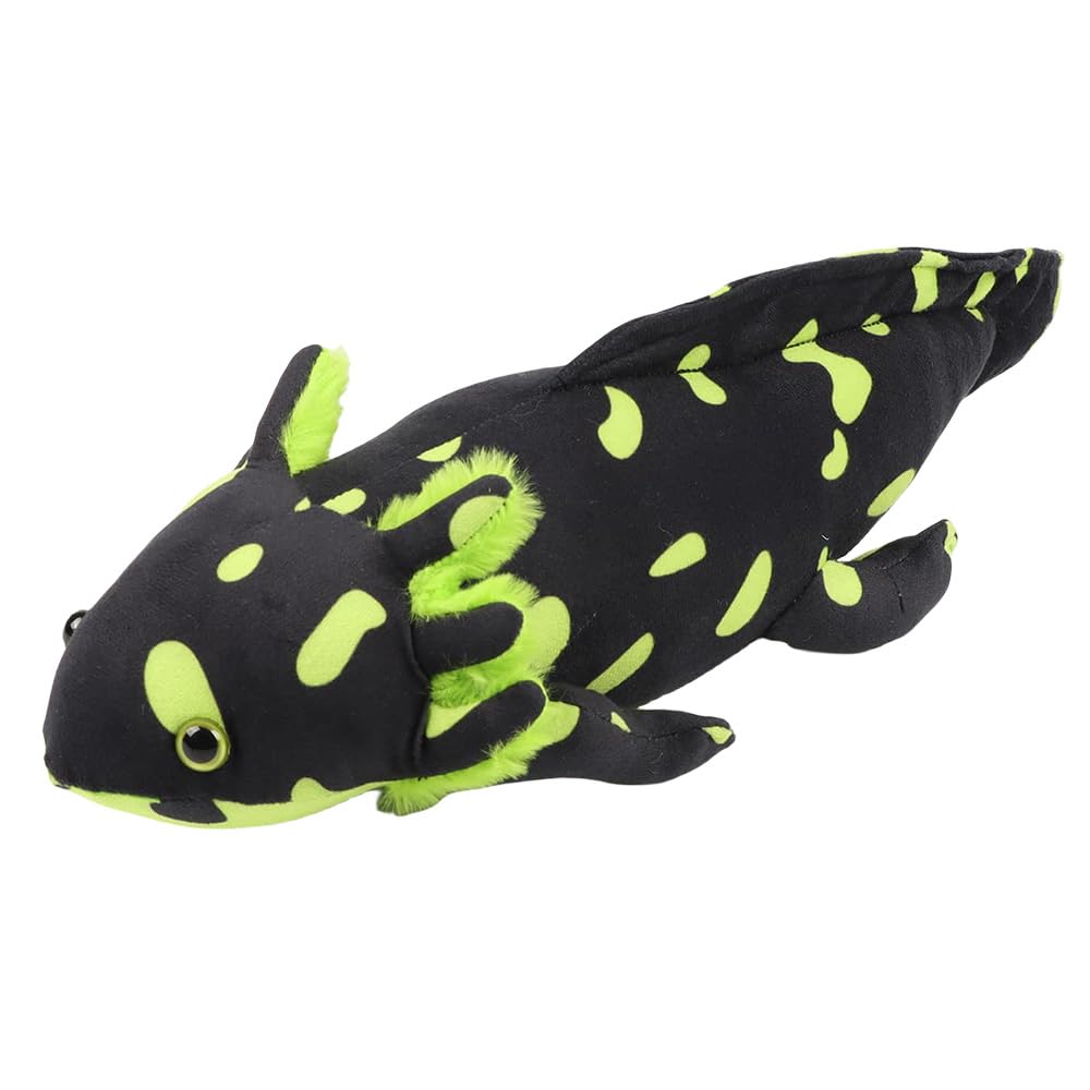 unsnurnoch axolotl plush with glowing green eyes offers cozy comfort for kids
