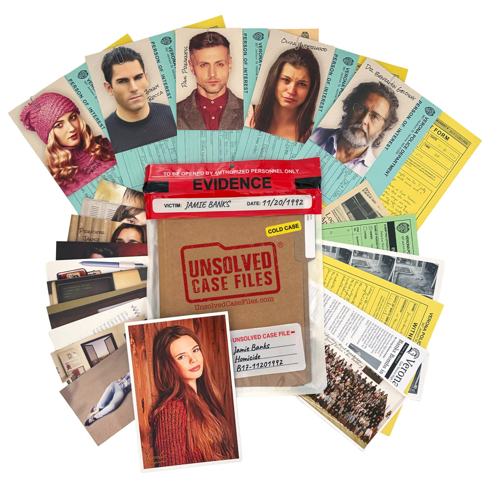 Unsolved Case Files Banks Jamie cover: immersive cold case investigation.