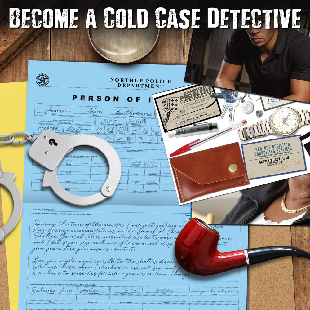 Unsolved Case Files Cahill Max map of scene links multiple leads