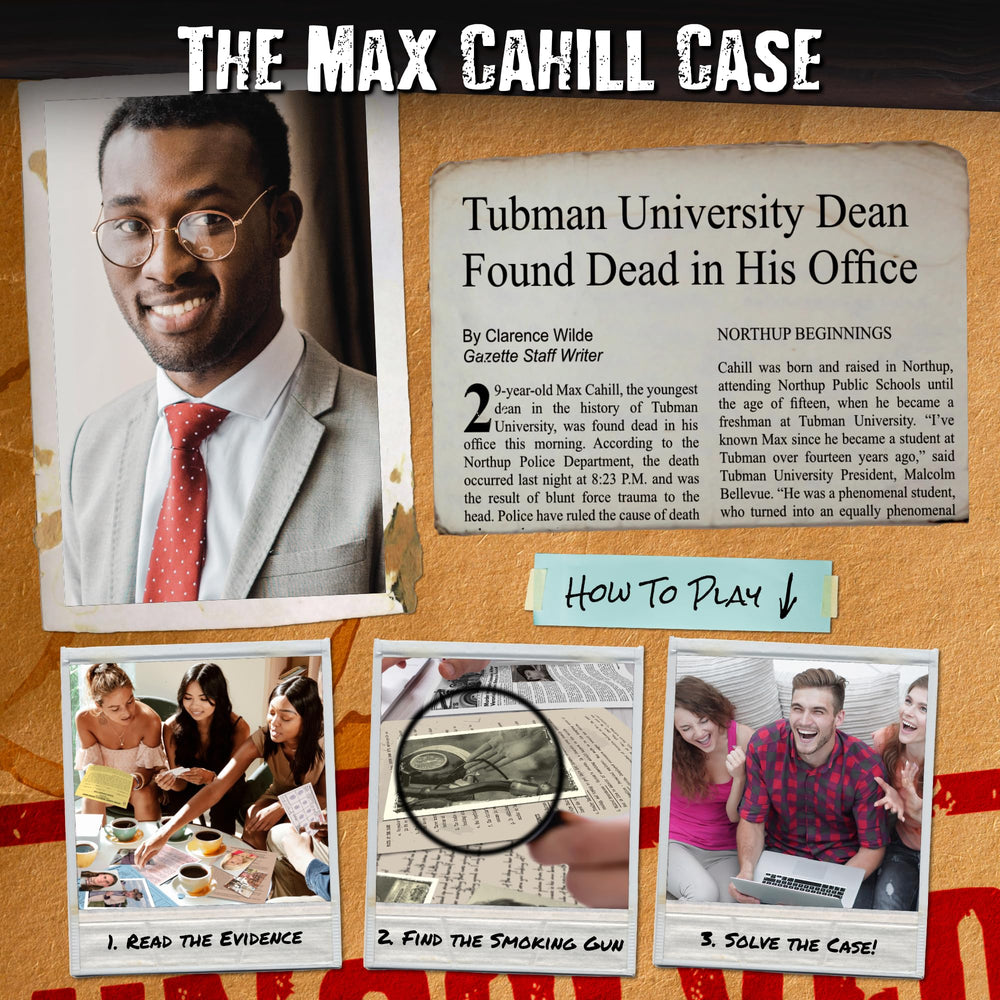 Unsolved Case Files Cahill Max newspaper article highlights context and timelines