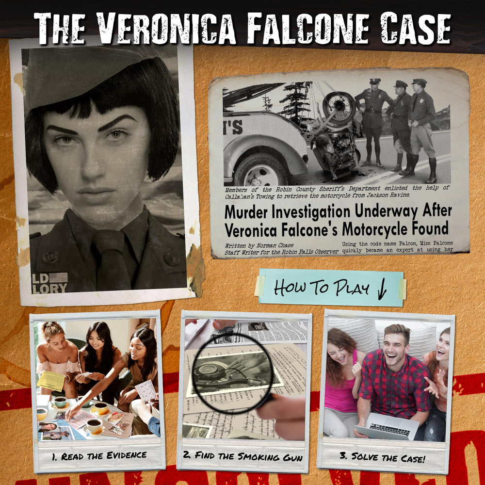 Evidence photos from Falcone Veronica pack for clue gathering