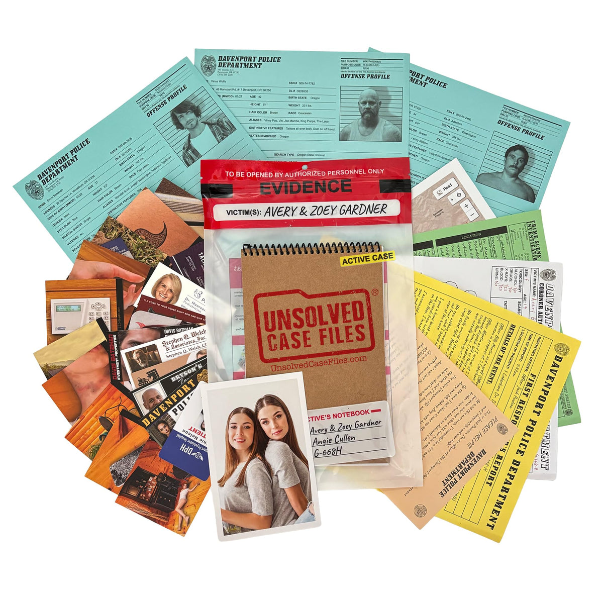Unsolved Case Files Gardner Avery cover image inviting you to start solving the mystery.