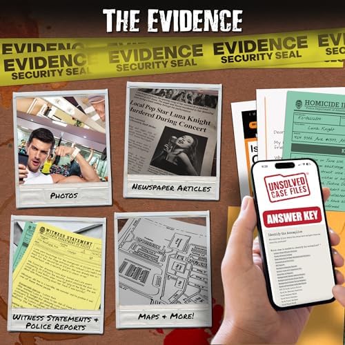 Unsolved Case Files investigation-checklist helps organize clues efficiently.