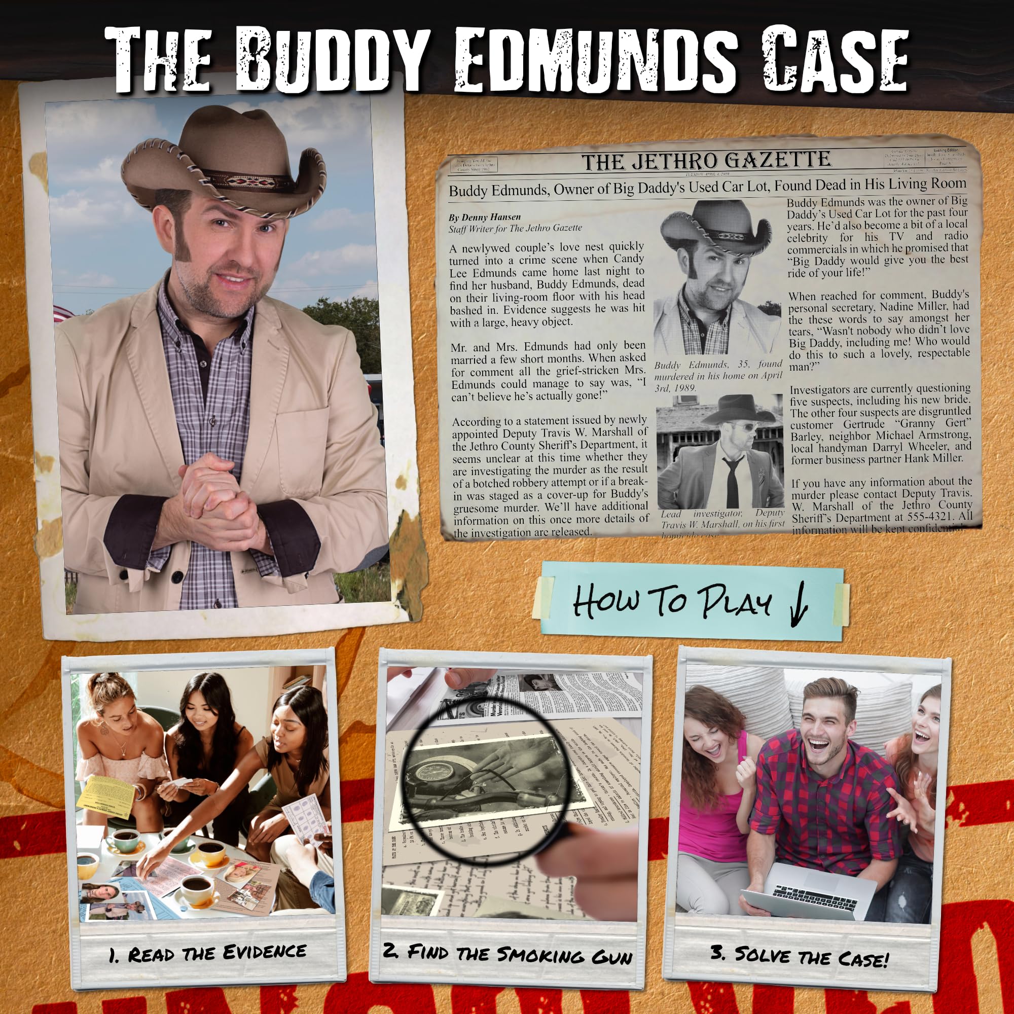 Unsolved Case Files newspaper articles provide authentic context for dramatic storytelling