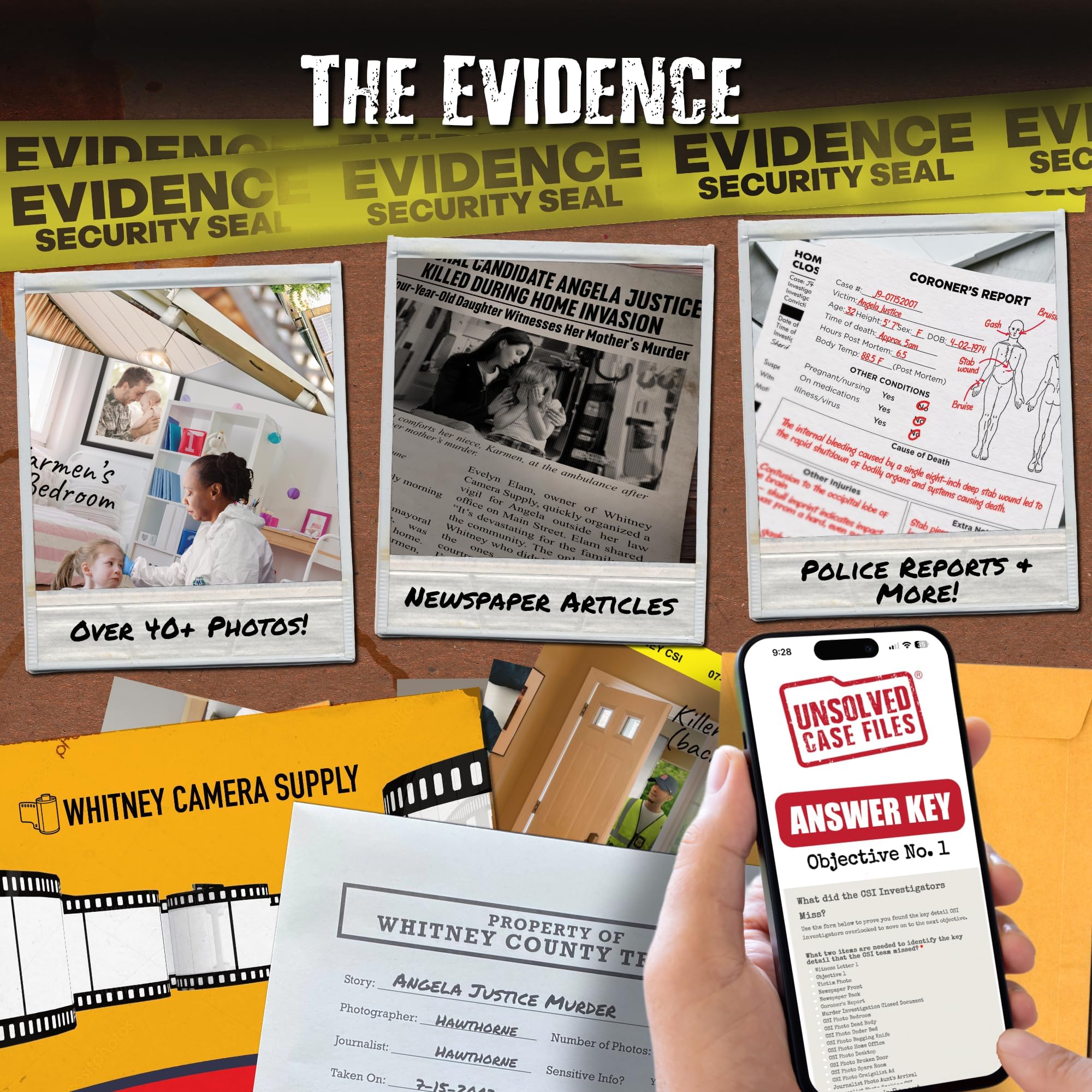 Unsolved Case Files photo case motive clues guide your deduction.