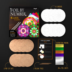 Unwynd Foil by Number kit gift packaging highlights thoughtful gift appeal