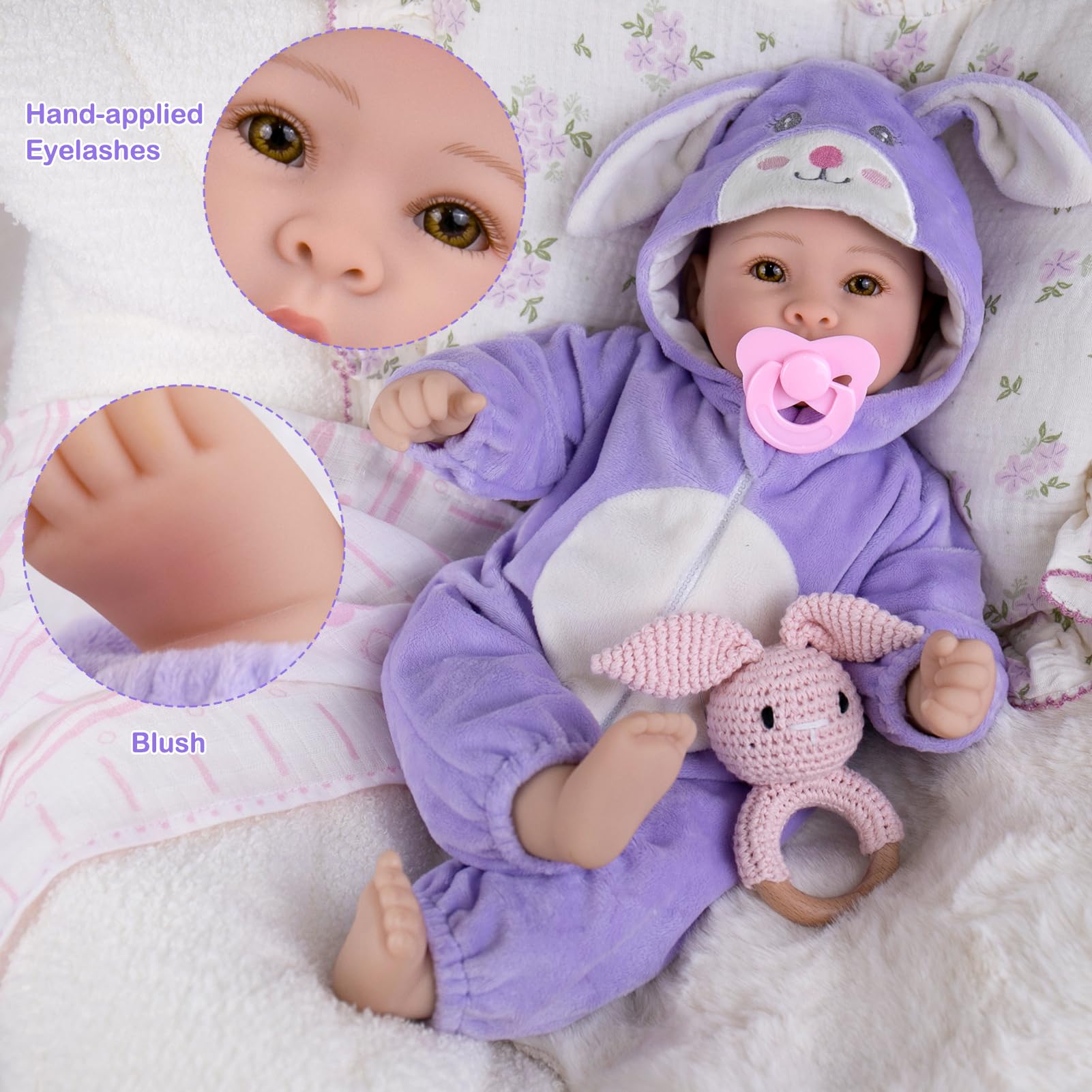 UOFTKIZ lifelike skin folds enhance realism for nurturing pretend scenarios
