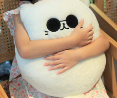 Uomieefy Gojocat plush nap pillow setup perfect for relaxing on the sofa