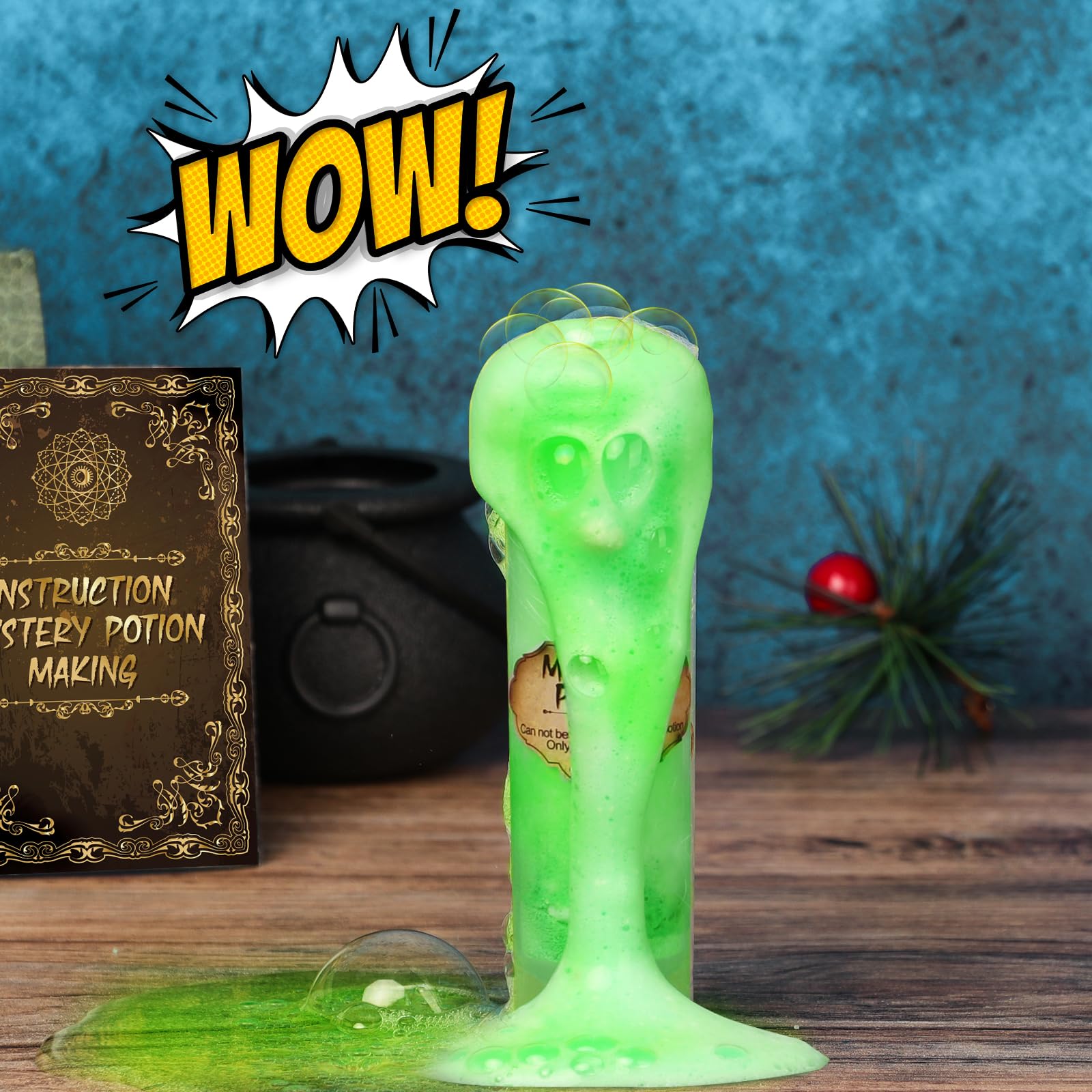 UOMTFAI magic potion bottles set enables easy color mixing for pretend chemistry.