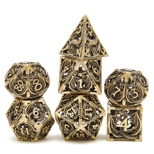 UONUOT DND dice set vivid dragon-pattern surface adds visual intrigue to sessions.