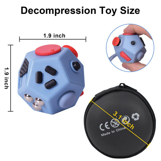 UOOEFUN 12-sided fidget gear close-up promotes tactile focus.