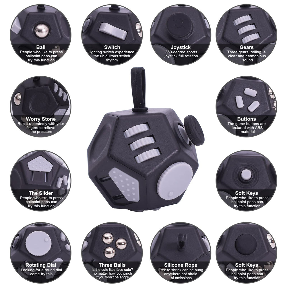 UOOEFUN mini fidget cube cap-type button section, quiet and discreet.