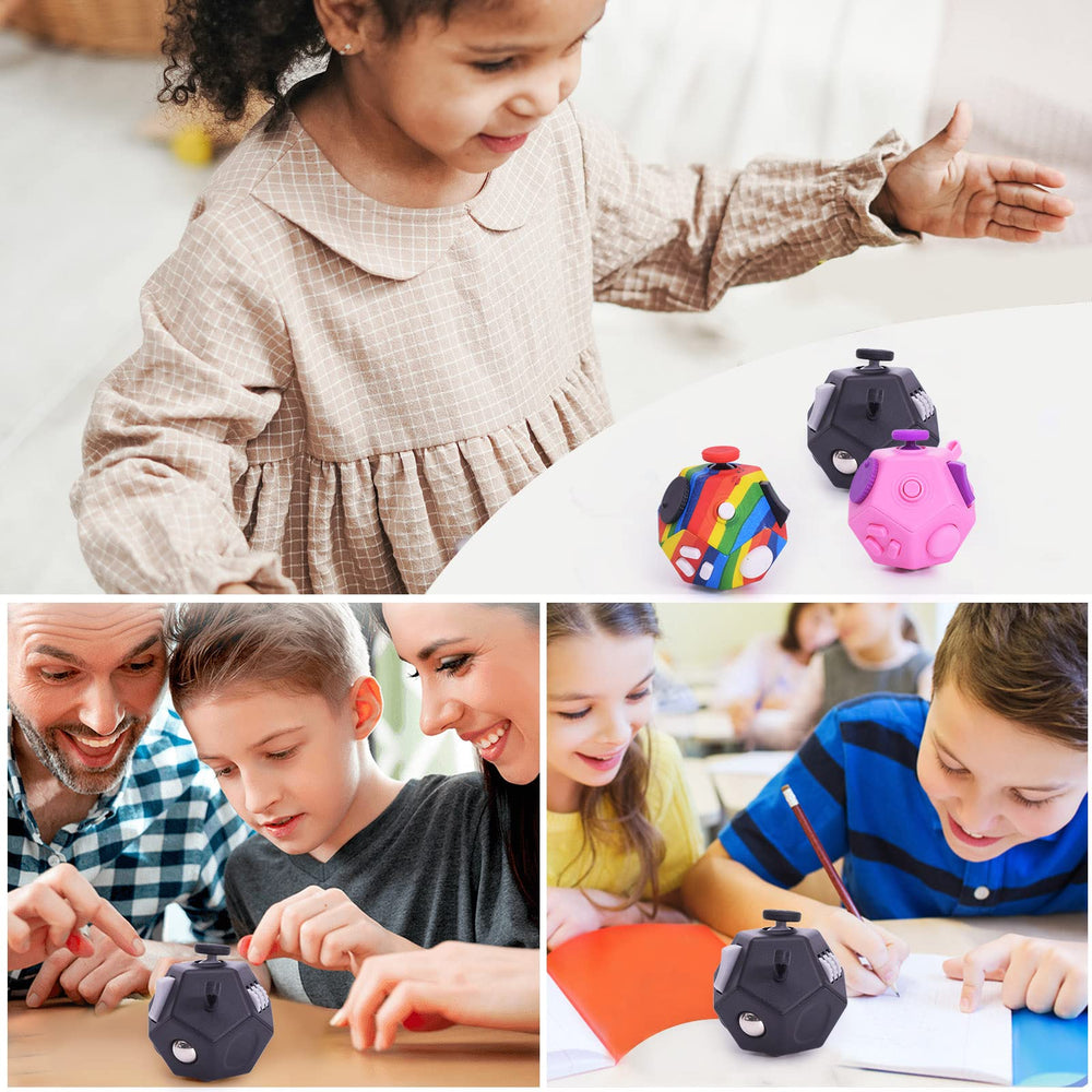 UOOEFUN mini fidget cube lotus stone and switch elements offer varied textures.