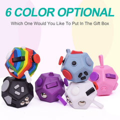 UOOEFUN mini fidget cube rocker and silicone rope, enhances grip and play.