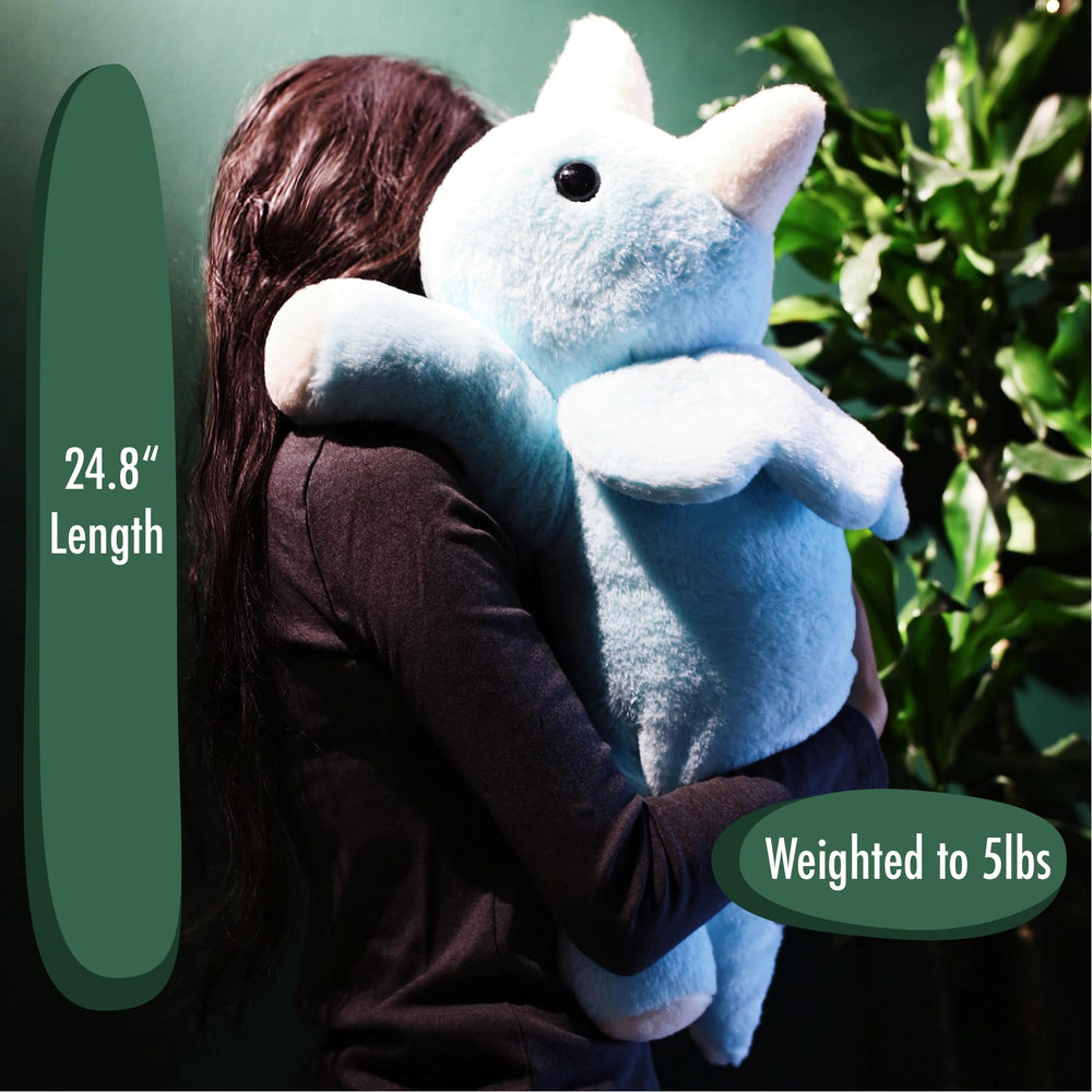 uoozii blue dinosaur adds playful fun and comfort.