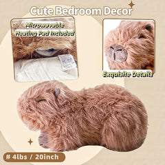 uoozii Capybara weighted plush with washable cover for easy cleanup
