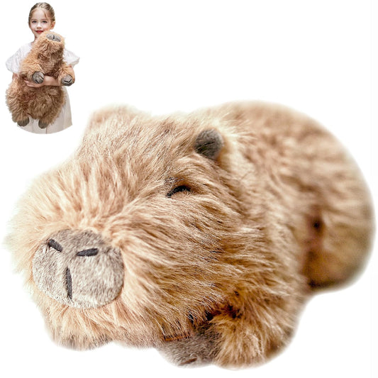 uoozii Capybara weighted plush front view for cozy hugs and balanced pressure