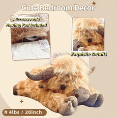 uoozii Highland Cow plush featuring freezer chill option