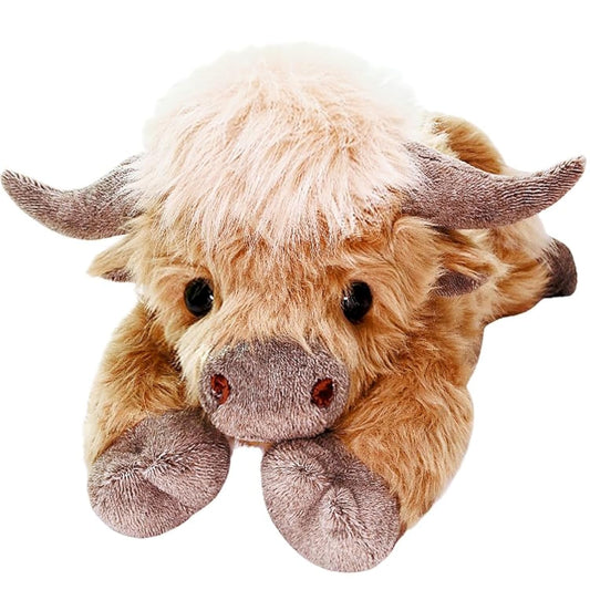 uoozii Highland Cow weighted plush 20in offers a comforting hug for relaxation
