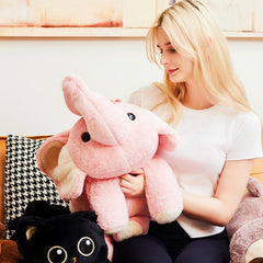 uoozii pink elephant gift-ready plush for gifting occasions