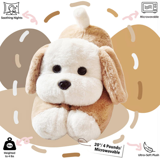 uoozii 4lb weighted plush side view highlights even weight distribution