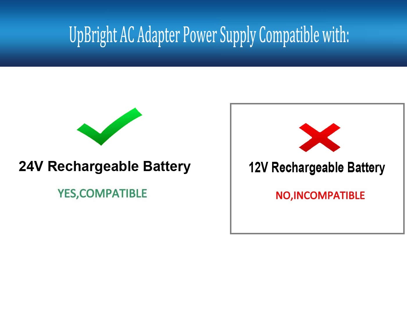 UPBRIGHT worldwide input supports 100-240V for global charging flexibility.