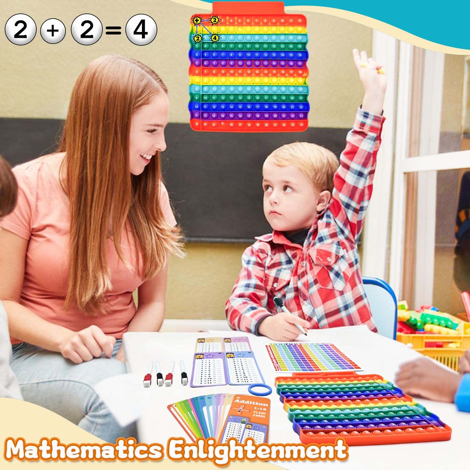 UPDOPEF multiplication practice cardboard supports hands-on calculation drills