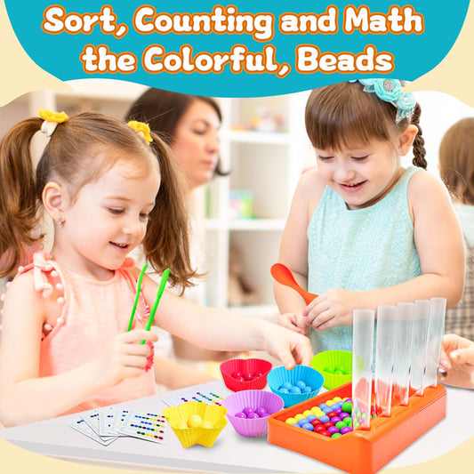 UPDOPEF tweezers and spoon promote fine motor control during sorting play