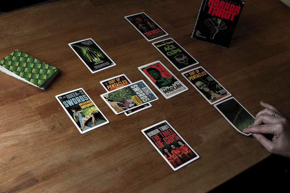 UPG Horror Tarot box keeps 78 cards secure and ready for display