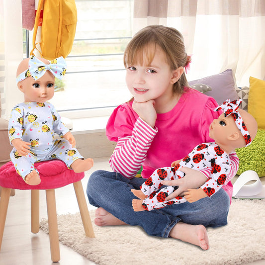 UPINS 5-set headbands for 16-18 inch dolls, keeps hairstyles neat.
