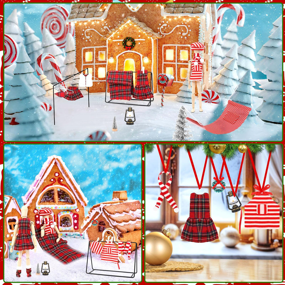 UPINS scarf showcases stylish warmth for winter doll attire.