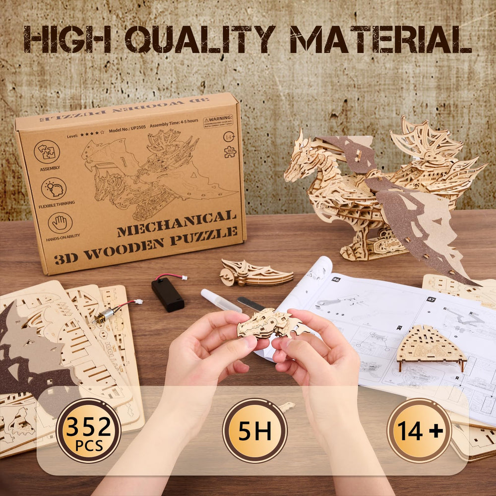 UPLIKE display-ready dragon ship model enhancing home or office decor