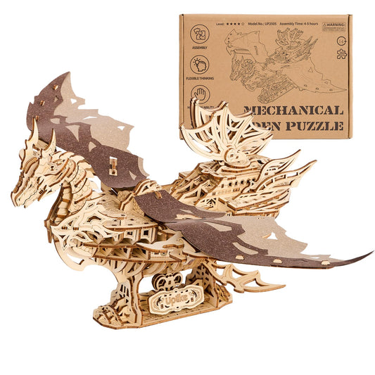 UPLIKE 3D dragon ship puzzle kit ready for adult assembly