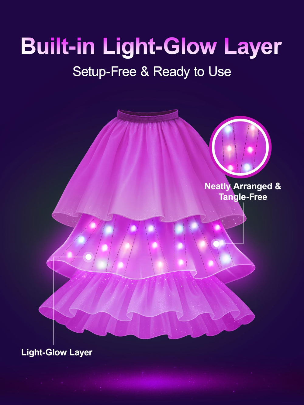 UPORPOR Princess dress includes crown, wand, and accessories for a complete look