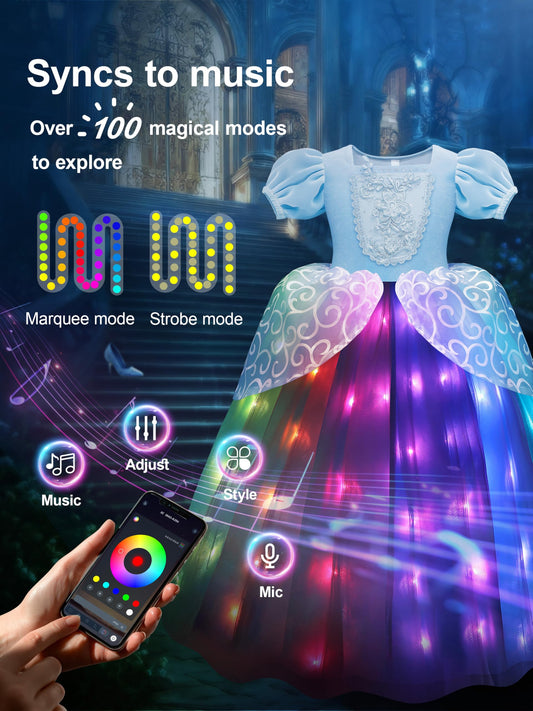 UPORPOR LED lights shimmer to music for an immersive pretend party.