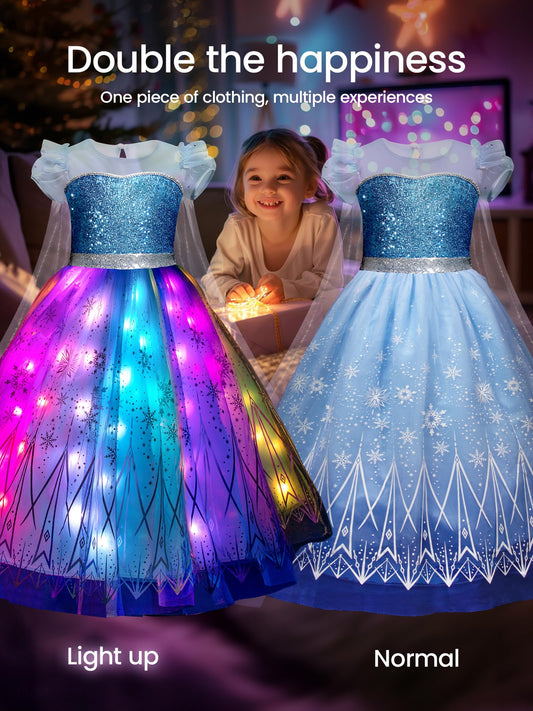 UPORPOR RGB LED dress light strings provide vibrant glow during celebrations.
