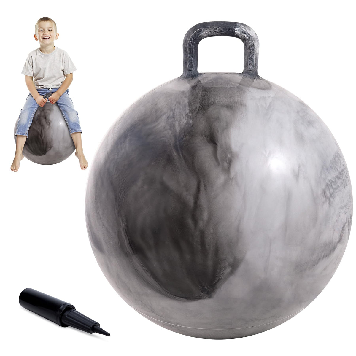 Upper Rider Clouds Hopper Ball front view for active play and steady balance.